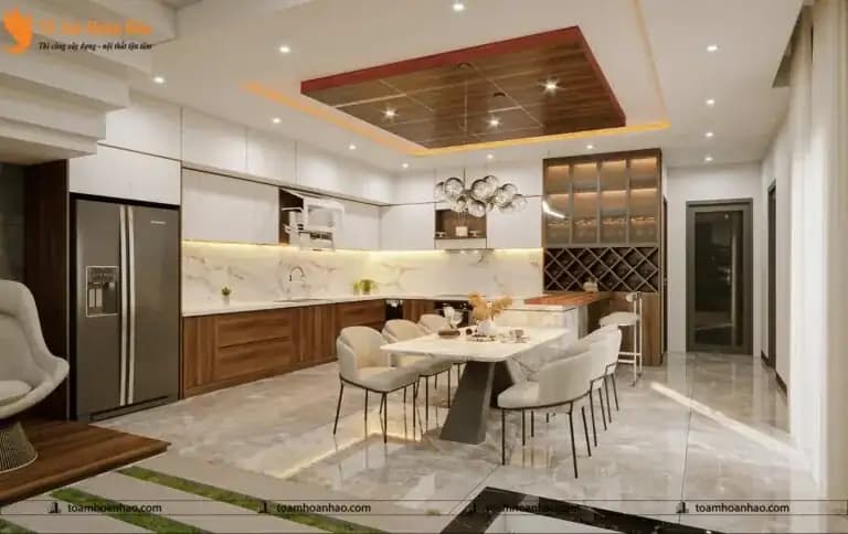 Báo giá thiết kế thi công tủ bếp của Tổ Ấm Hoàn Hảo