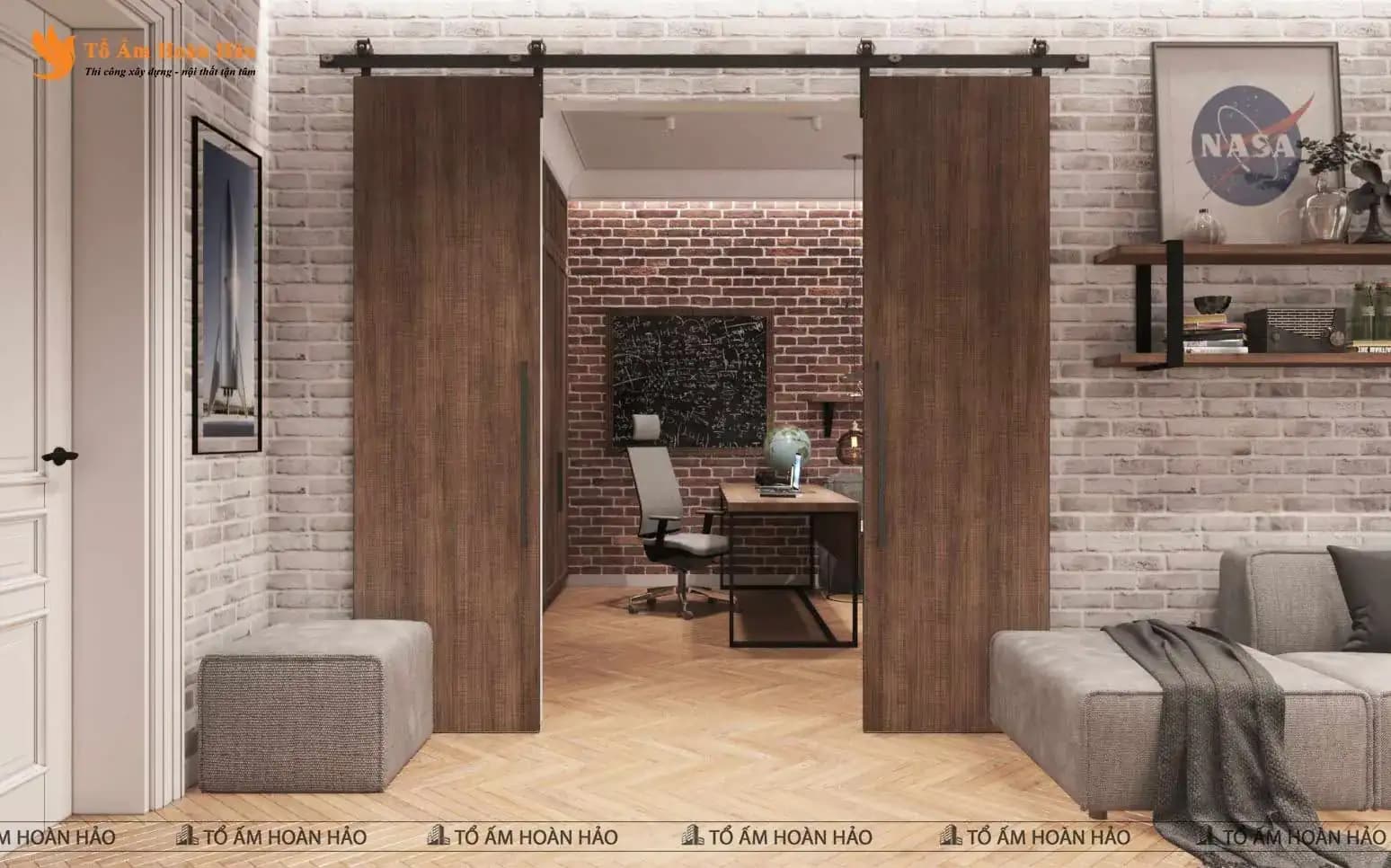 NGẮM NHÌN THIẾT KẾ NỘI THẤT CĂN HỘ 95M2, 1PN – PHONG CÁCH RUSTIC MỘC MẠC, TỰ NHIÊN