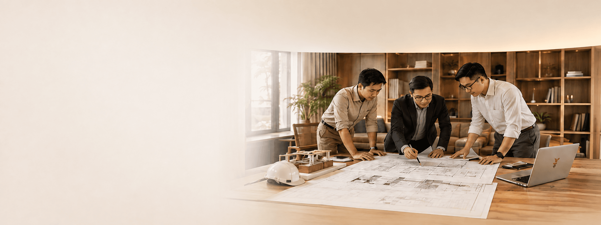Đội ngũ Tổ Ấm Hoàn Hảo trao đổi phương án thiết kế