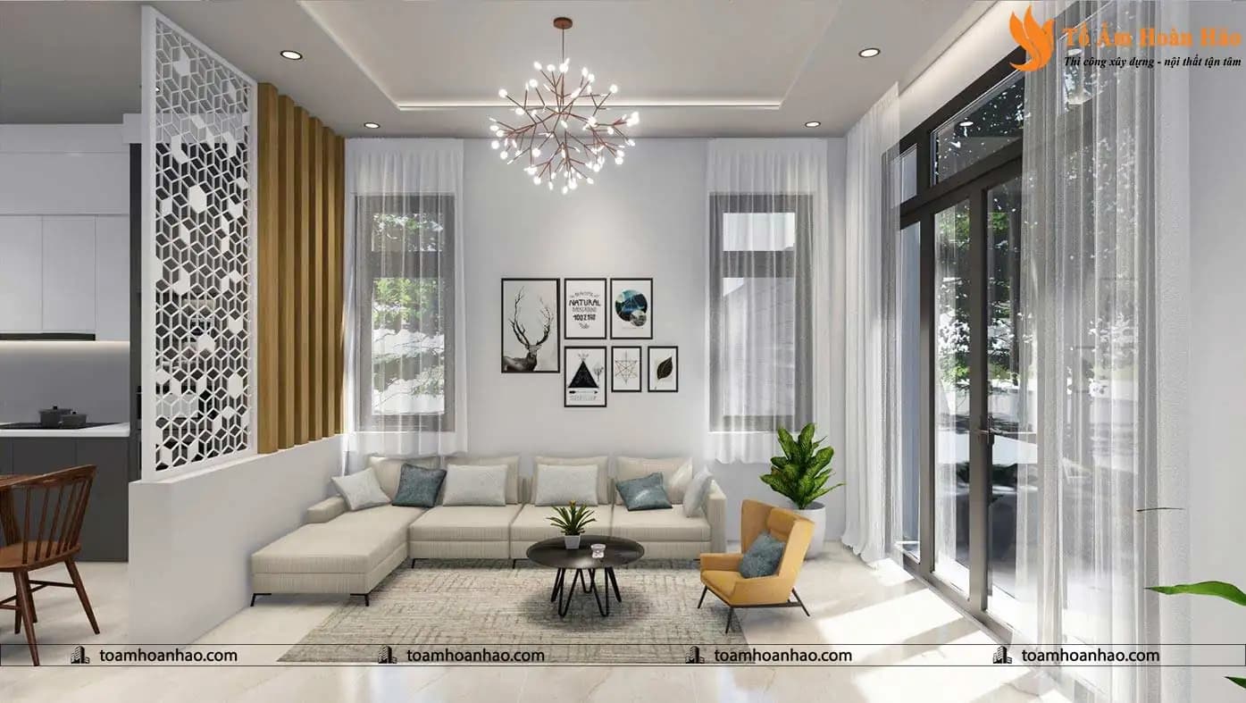Mẫu phòng khách nhà phố