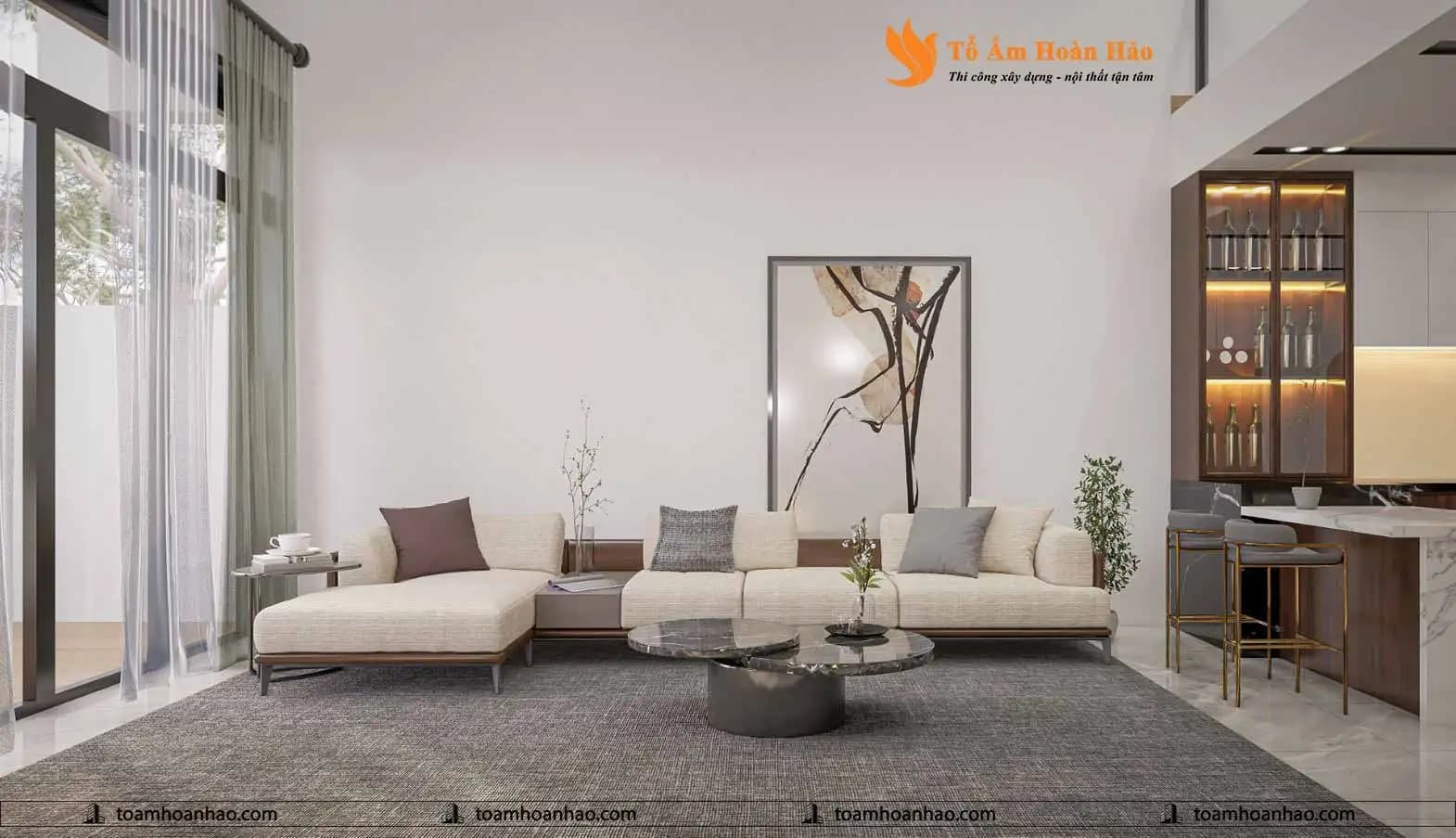 Thiết kế phòng khách nhà phố đẹp