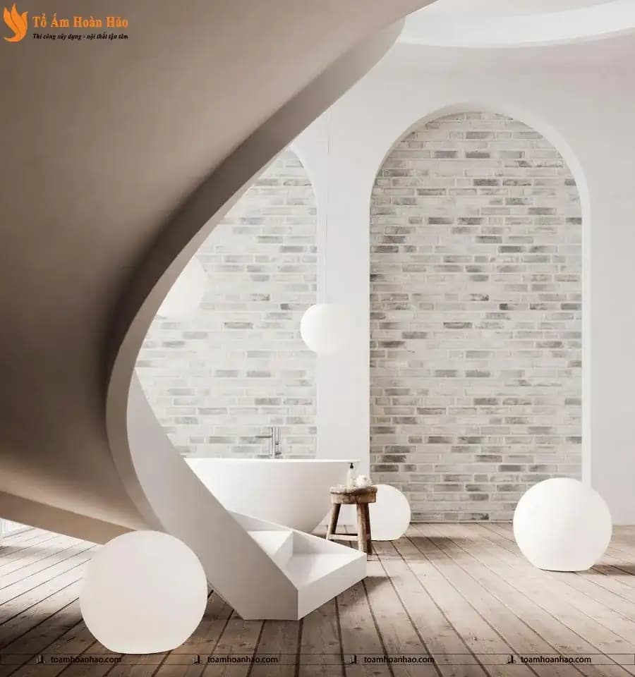 Mẫu cầu thang đẹp mang phong cách hiện đại
