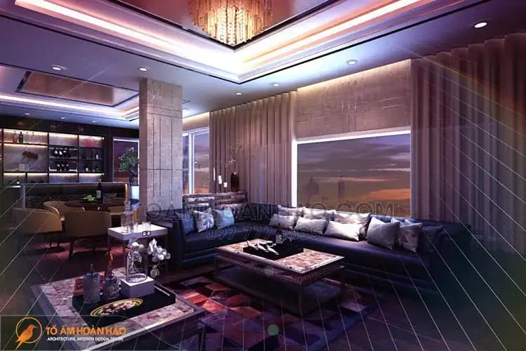 Phòng giải trí được thiết kế khá rộng rãi phục vụ cho nhu cầu thư giãn, giải trí, tụ tập bạn bè