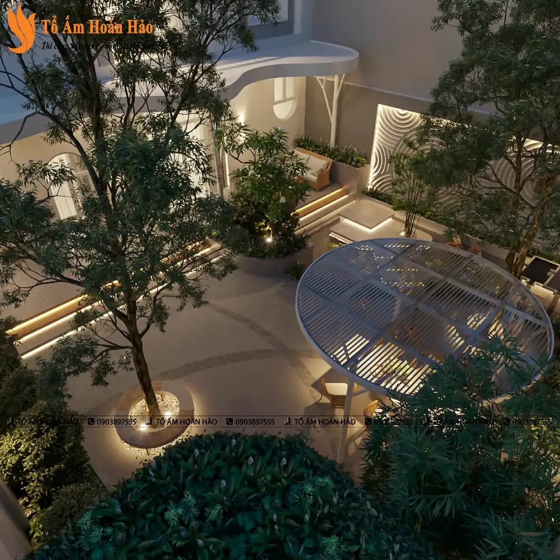 KIẾN TRÚC VÀ NỘI THẤT BIỆT THỰ ĐẸP – THÀNH PHỐ HỒ CHÍ MINH 310M2, 5 TẦNG