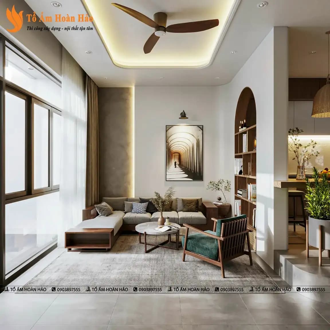 KIẾN TRÚC VÀ NỘI THẤT BIỆT THỰ ĐẸP – THÀNH PHỐ HỒ CHÍ MINH 310M2, 5 TẦNG