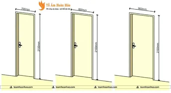 Cách tính kích thước cửa phòng ngủ