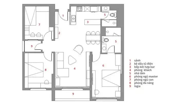 báo giá hoàn thiện nội thất chung cư 2