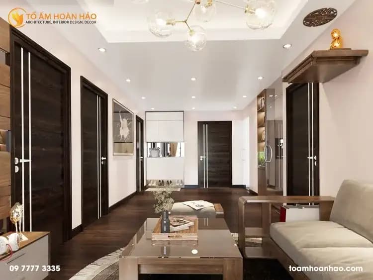 thiết kế thi công kiến trúc nội thất chung cư An Bình 1