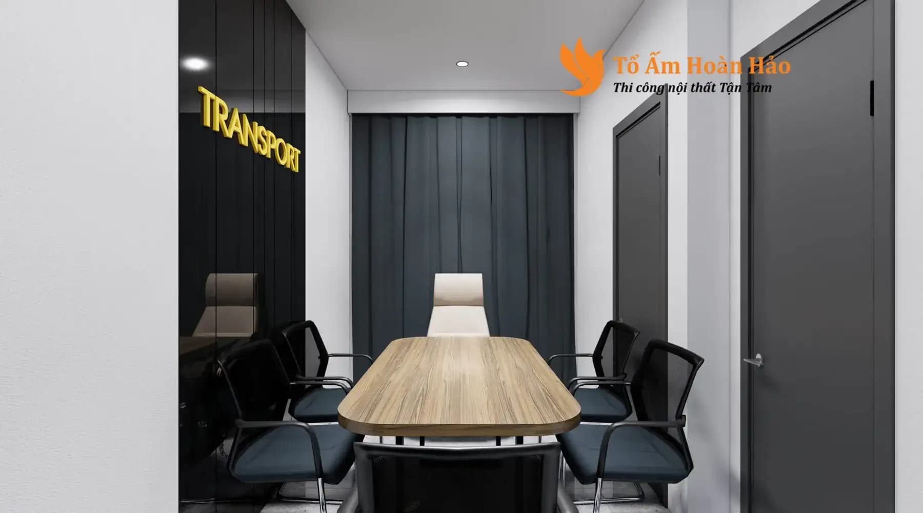 Dự Án : Thiết kế nội thất văn phòng 120m2 – Công ty Navitransport Việt Nam – TP. Hồ Chí Minh.