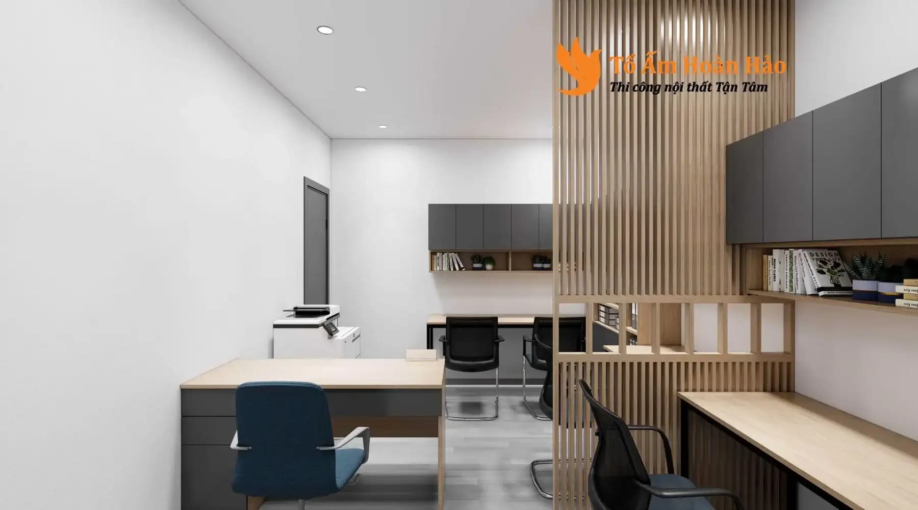 Dự Án : Thiết kế nội thất văn phòng 120m2 – Công ty Navitransport Việt Nam – TP. Hồ Chí Minh.