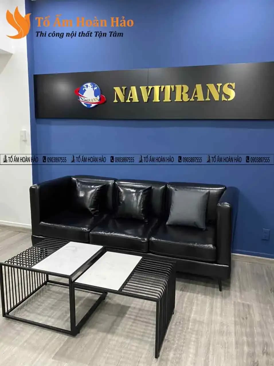 Dự Án : Thiết kế nội thất văn phòng 120m2 – Công ty Navitransport Việt Nam – TP. Hồ Chí Minh.
