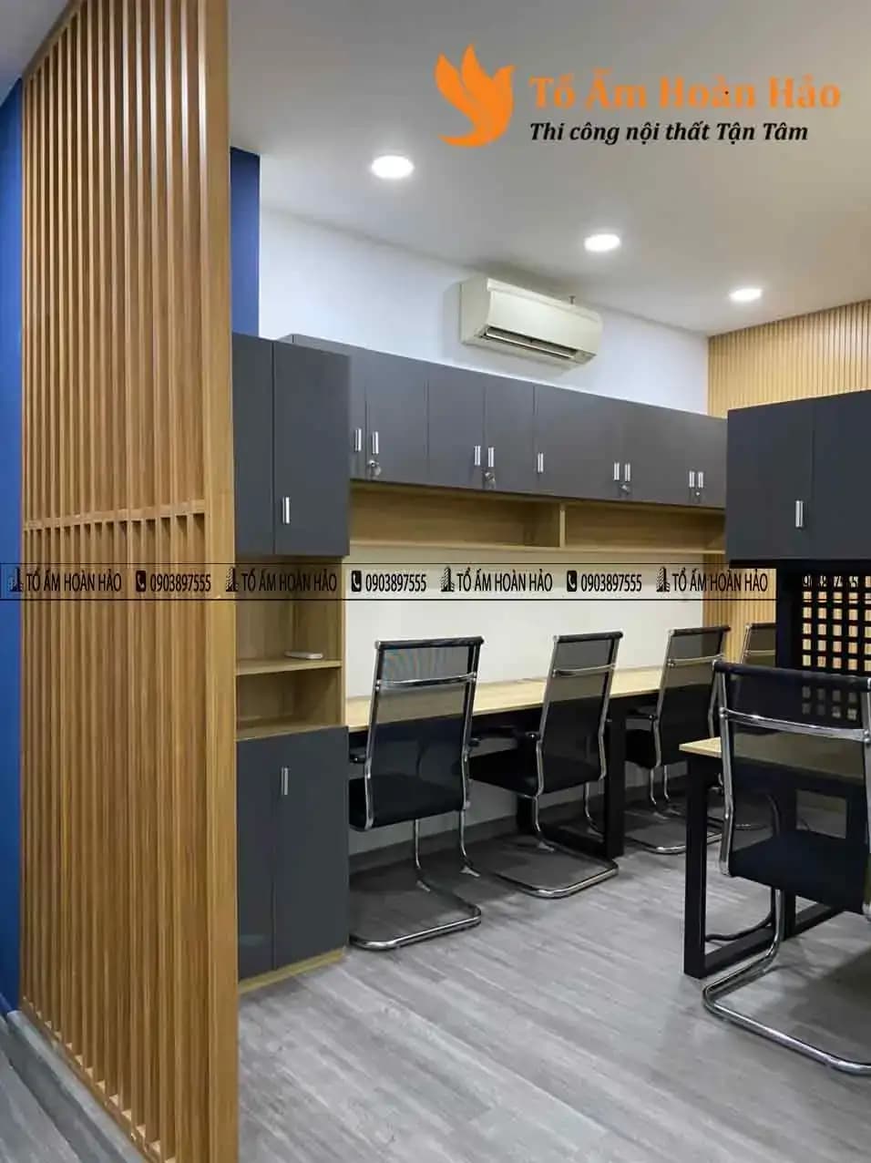 Dự Án : Thiết kế nội thất văn phòng 120m2 – Công ty Navitransport Việt Nam – TP. Hồ Chí Minh.