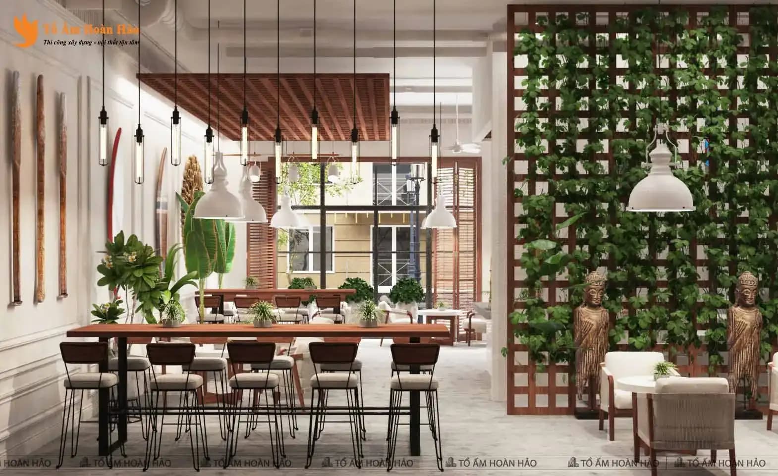 OCEAN COFFEE – THIẾT KẾ QUÁN CÀ PHÊ 170M2 MANG HƠI THỞ BIỂN CẢ VỚI PHONG CÁCH COASTAL