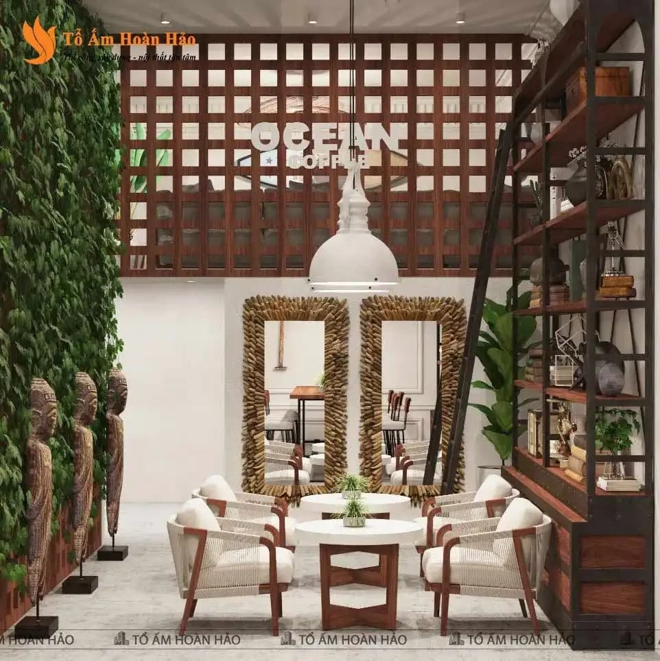 OCEAN COFFEE – THIẾT KẾ QUÁN CÀ PHÊ 170M2 MANG HƠI THỞ BIỂN CẢ VỚI PHONG CÁCH COASTAL