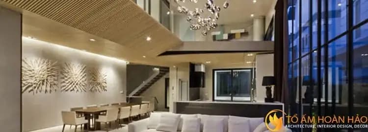 Thiết kế nội thất biệt thự đẹp với bể bơi trên sân thượng siêu ấn tượng