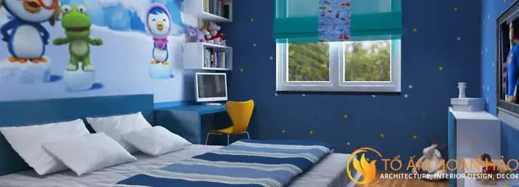 Thiết kế nội thất căn hộ chung cư cao cấp – Thiết kế phòng ngủ cho trẻ em