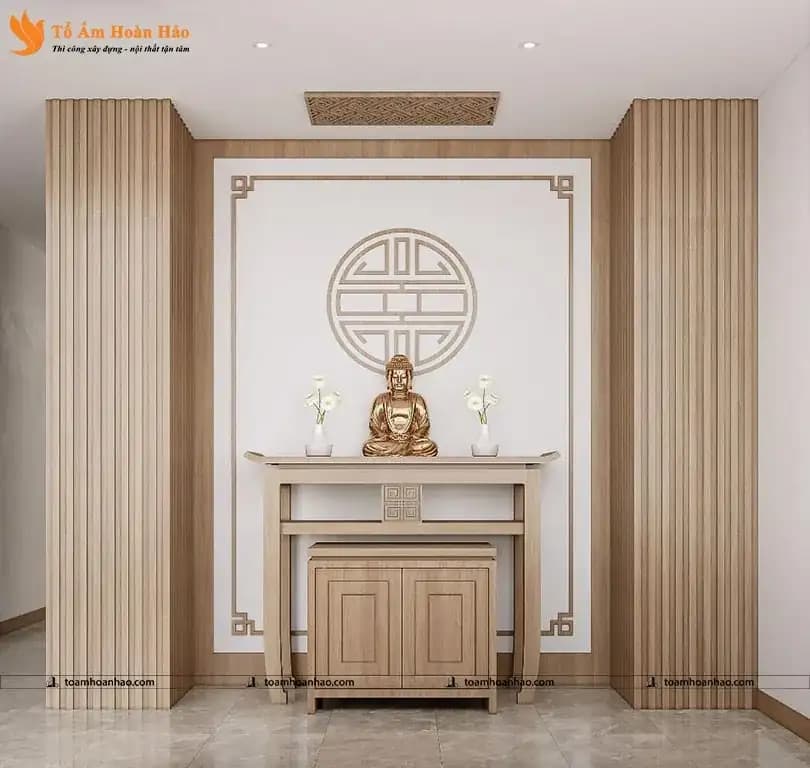 +20 MẪU THIẾT KẾ PHÒNG THỜ HIỆN ĐẠI HỢP PHONG THỦY