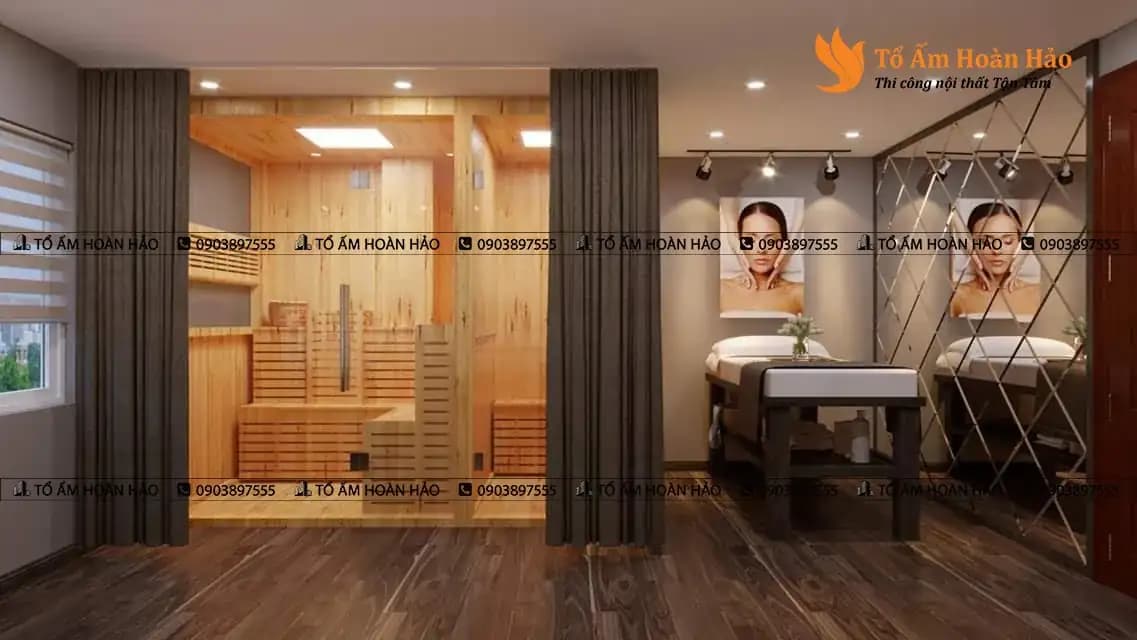 thiết kế spa sang trọng
