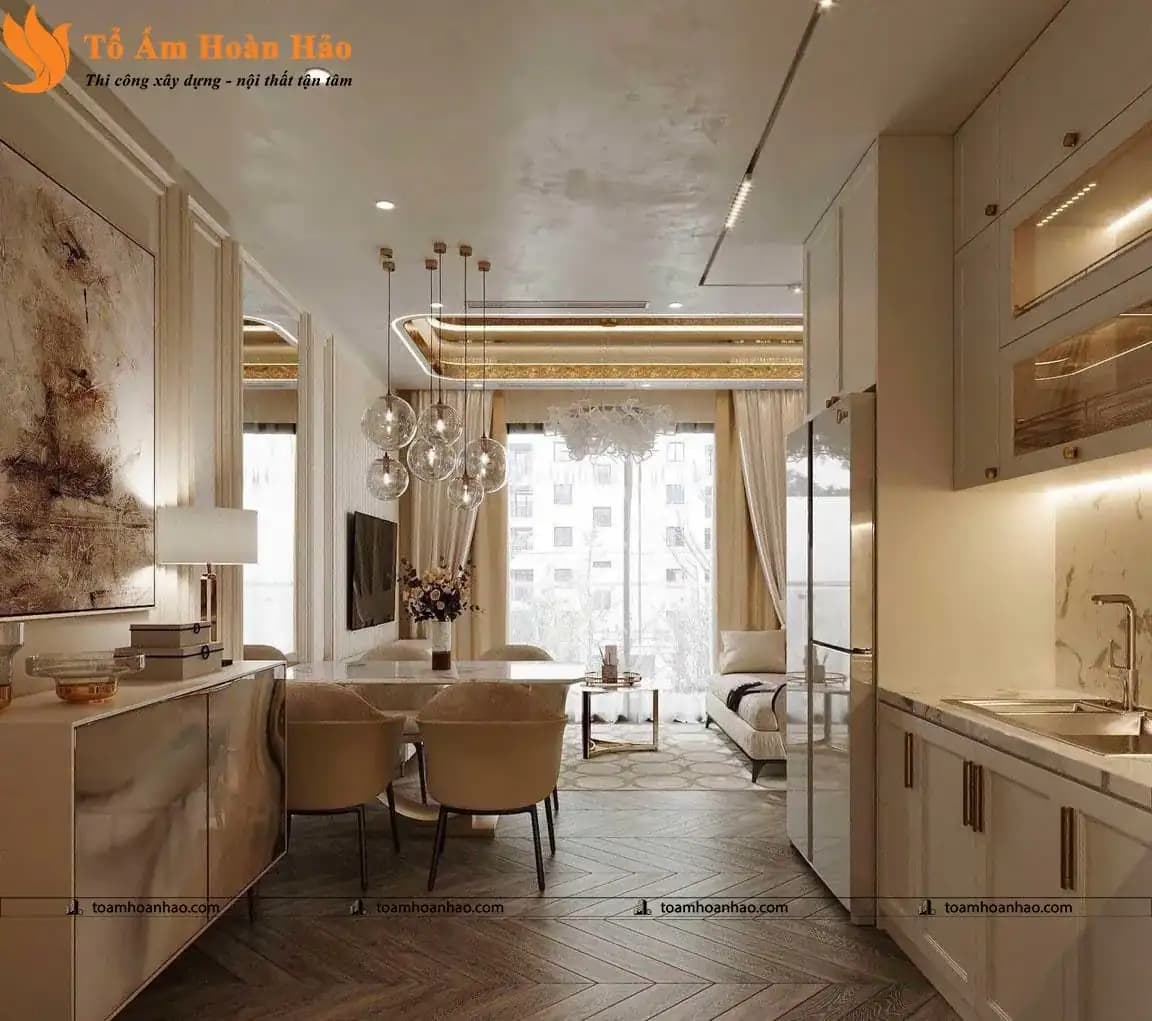 Thi công nội thất trọn gói chung cư 2 phòng ngủ +1, Vinhomes Grand Park, TP. Hồ Chí Minh