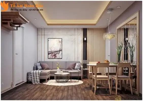 KINH NGHIỆM THIẾT KẾ NỘI THẤT PHÒNG KHÁCH CHUNG CƯ NHỎ MÀ TIỆN NGHI 2022