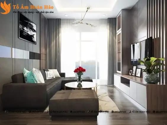 KINH NGHIỆM THIẾT KẾ NỘI THẤT PHÒNG KHÁCH CHUNG CƯ NHỎ MÀ TIỆN NGHI 2022
