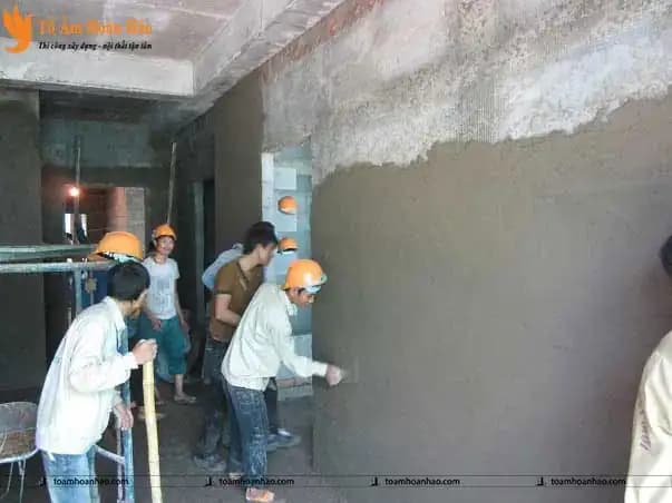 Những lưu ý khi thi công tô trát tường nhà