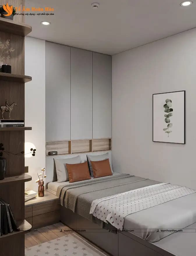 Ánh sáng nhân tạo cho phòng ngủ không cửa sổ