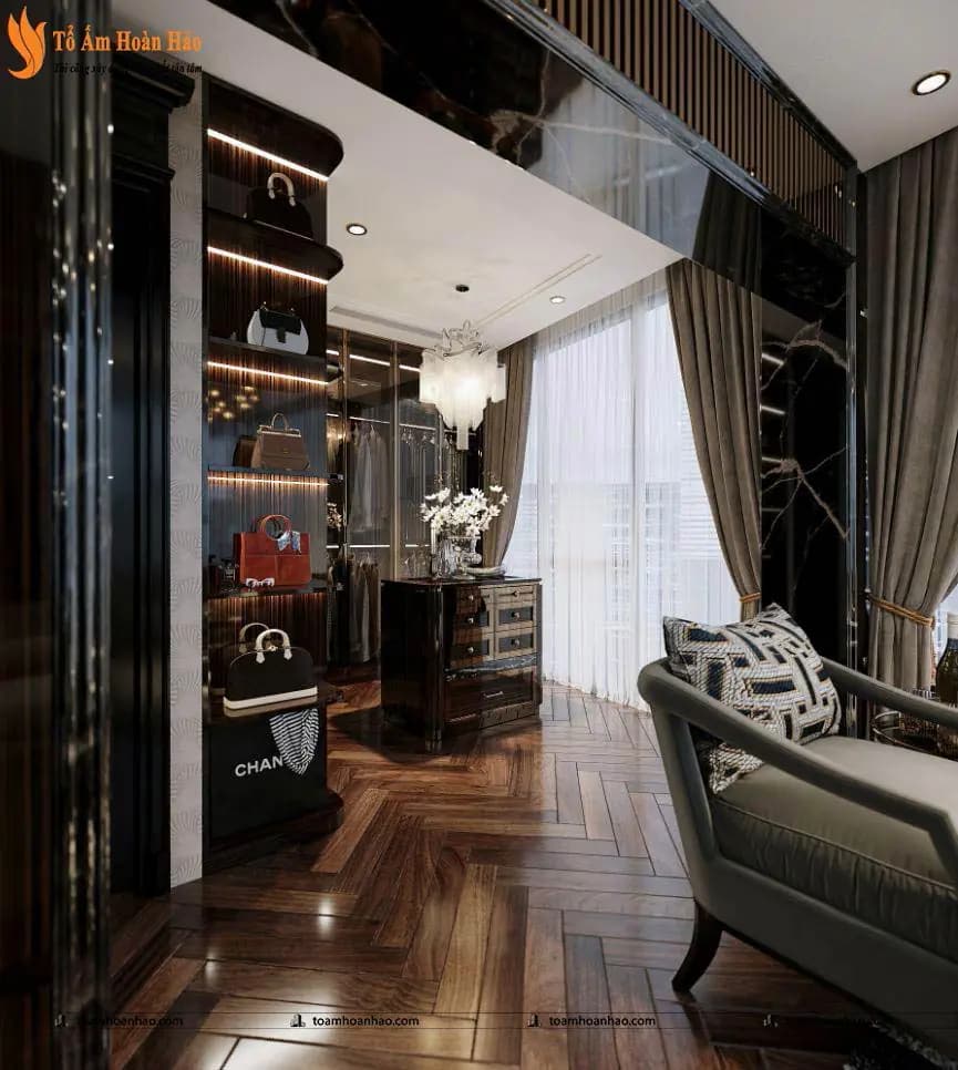 Phối cảnh 14 – 10+ MẪU THIẾT KẾ NỘI THẤT PHÒNG NGỦ LUXURY SANG CHẢNH VÀ THỜI THƯỢNG