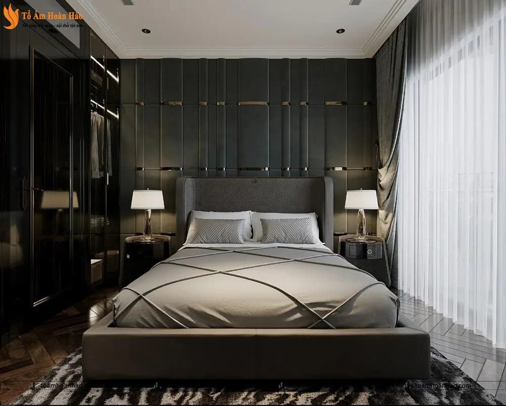 Phối cảnh 16 – 10+ MẪU THIẾT KẾ NỘI THẤT PHÒNG NGỦ LUXURY SANG CHẢNH VÀ THỜI THƯỢNG