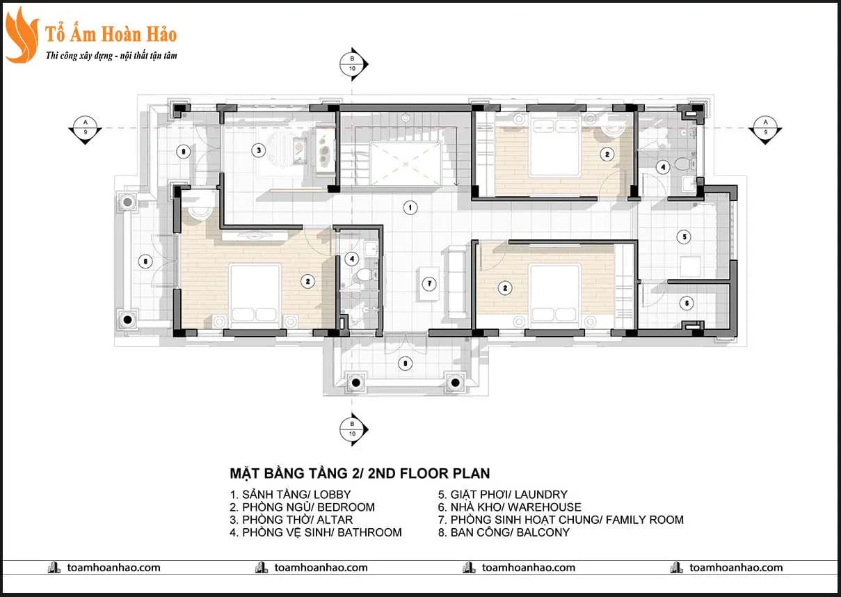 Phối cảnh 06 – THIẾT KẾ KIẾN TRÚC BIỆT THỰ ĐẸP 2 TẦNG MÁI THÁI-TP.HỒ CHÍ MINH,14mX25m XA HOA LỘNG LẪY