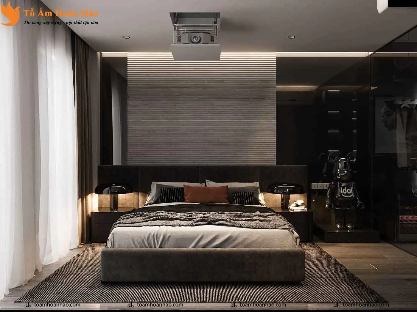 Phối cảnh 10 – Mẫu thiết kế biệt thự đẹp, hiện đại 2 tầng
