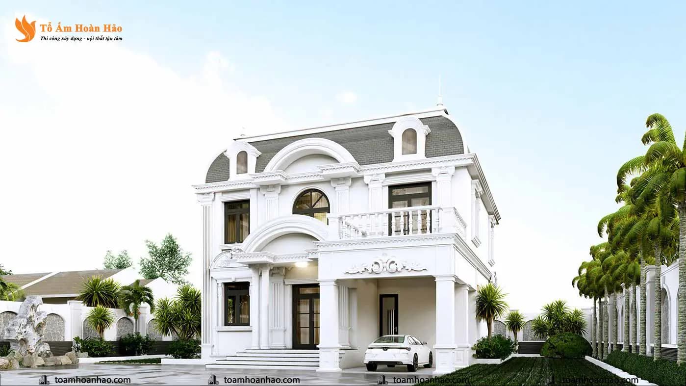 Phối cảnh 03 – Mẫu thiết kế biệt thự đẹp 2 tầng tại Long An.