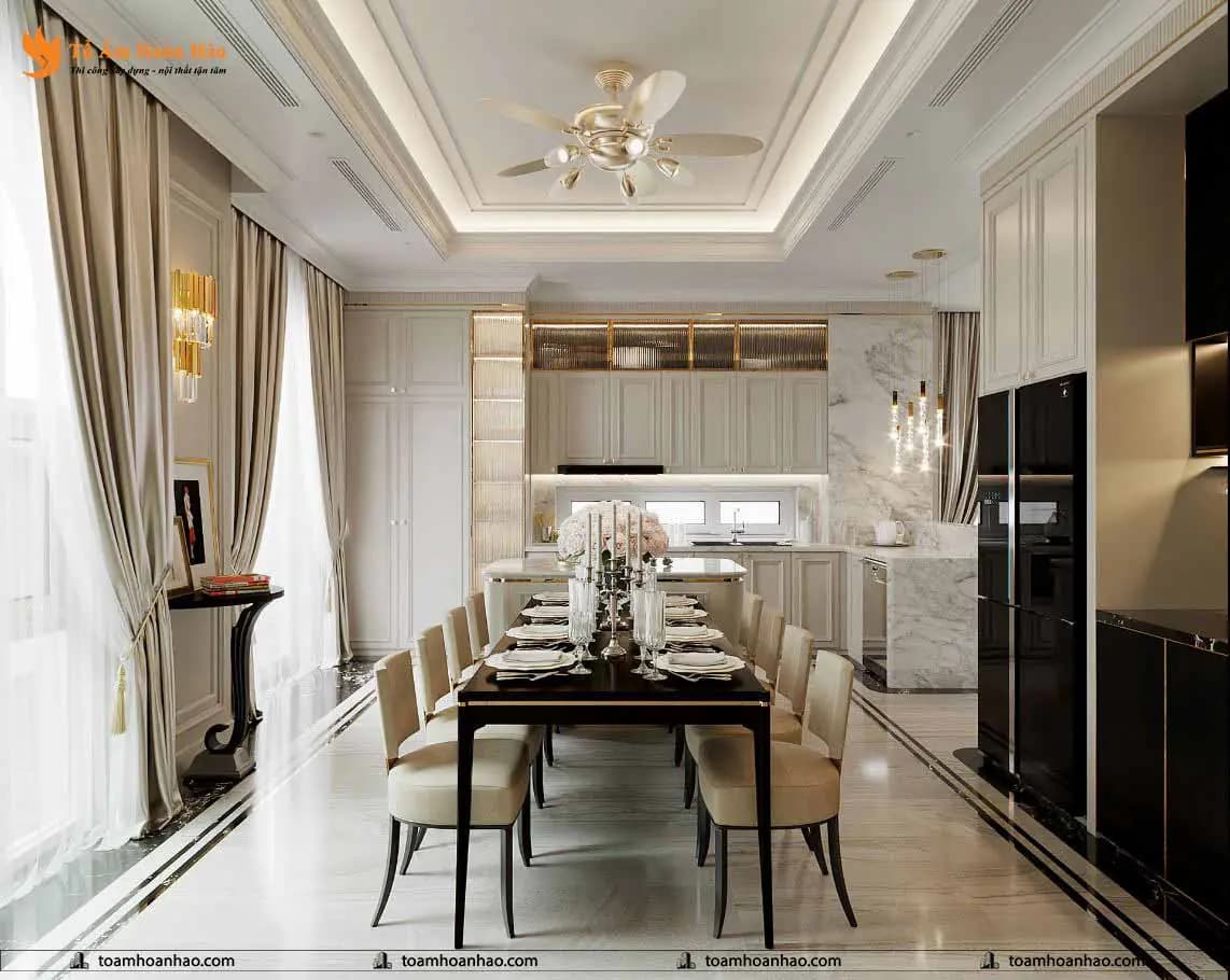 Phối cảnh 10 – Mẫu thiết kế biệt thự đẹp 2 tầng tại Long An.