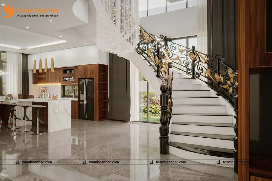 Phối cảnh 11 – THIẾT KẾ BIỆT THỰ ĐẸP VỚI NHÀ MÁI THÁI 2 TẦNG – ĐÀ NẴNG, 12mX15m THỂ HIỆN SỰ ĐẲNG CẤP CỦA GIA CHỦ