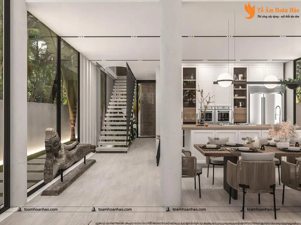 Phối cảnh 15 – THIẾT KẾ BIỆT THỰ VILLA SIÊU SANG – HÀ NỘI VỚI TỔNG DIỆN TÍCH 360m2
