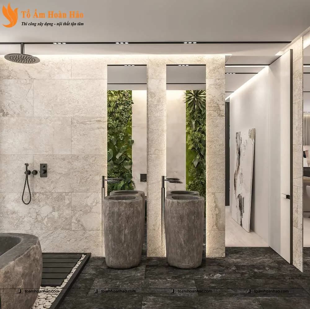 Phối cảnh 25 – THIẾT KẾ BIỆT THỰ VILLA SIÊU SANG – HÀ NỘI VỚI TỔNG DIỆN TÍCH 360m2