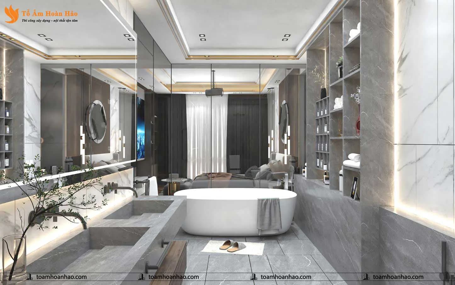 Phối cảnh 17 – THIẾT KẾ NHÀ PHỐ, BIỆT THỰ – THÀNH PHỐ HỒ CHÍ MINH 12Mx27.5M, HIỆN ĐẠI 3 TẦNG ĐẸP