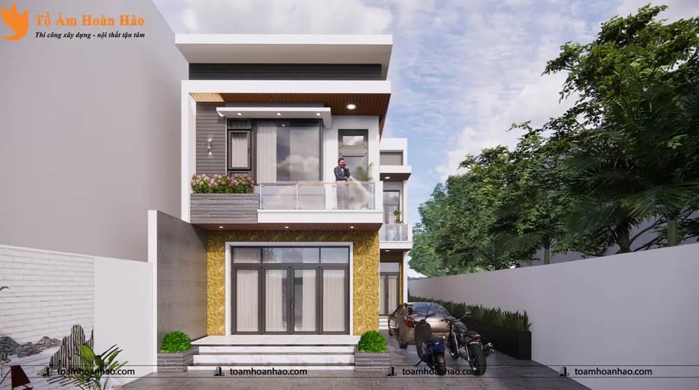 THIẾT KẾ NHÀ PHỐ 2 TẦNG – TP. HỒ CHÍ MINH VỚI DIỆN TÍCH 8M x 16M ĐƠN GIẢN MÀ TIỆN NGHI