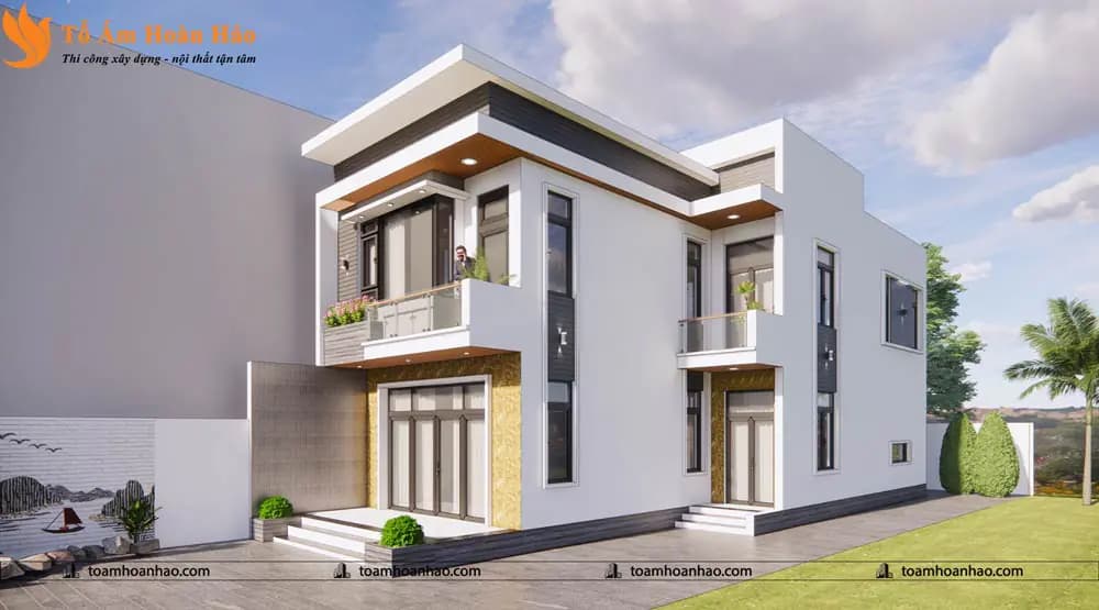 Phối cảnh 04 – THIẾT KẾ NHÀ PHỐ 2 TẦNG – TP. HỒ CHÍ MINH VỚI DIỆN TÍCH 8M x 16M ĐƠN GIẢN MÀ TIỆN NGHI