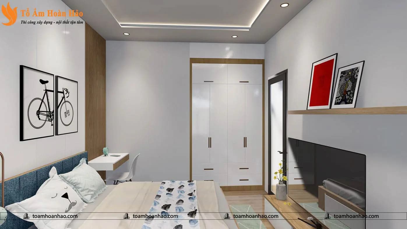 Phối cảnh 14 – THIẾT KẾ NHÀ PHỐ 2 TẦNG – TP. HỒ CHÍ MINH VỚI DIỆN TÍCH 8M x 16M ĐƠN GIẢN MÀ TIỆN NGHI