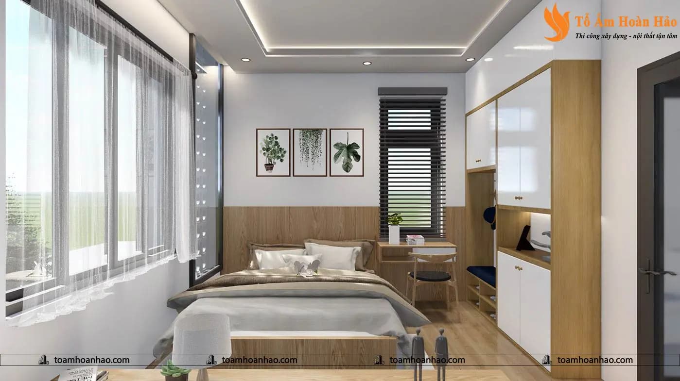 Phối cảnh 15 – THIẾT KẾ NHÀ PHỐ 2 TẦNG – TP. HỒ CHÍ MINH VỚI DIỆN TÍCH 8M x 16M ĐƠN GIẢN MÀ TIỆN NGHI