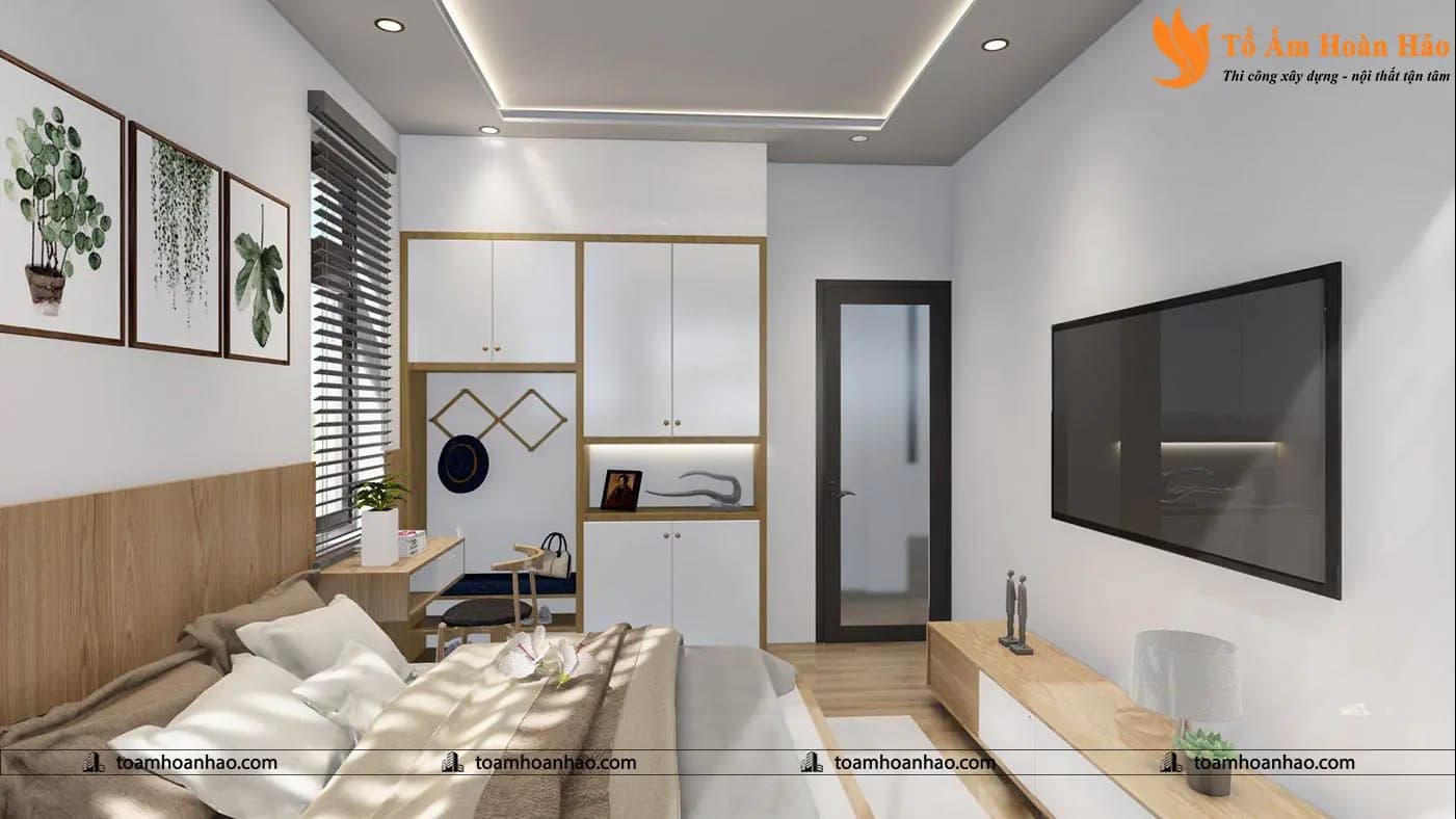 Phối cảnh 16 – THIẾT KẾ NHÀ PHỐ 2 TẦNG – TP. HỒ CHÍ MINH VỚI DIỆN TÍCH 8M x 16M ĐƠN GIẢN MÀ TIỆN NGHI