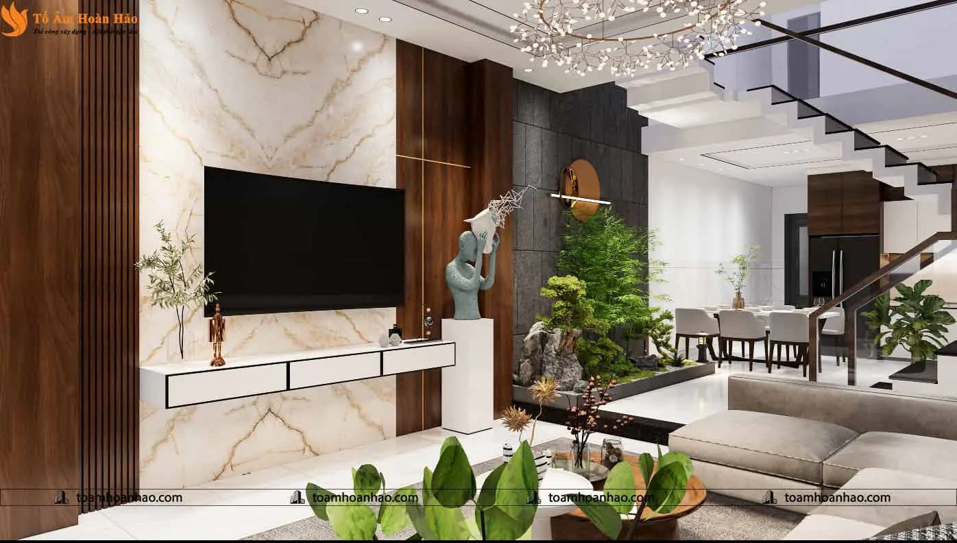 Phối cảnh 04 – THI CÔNG VÀ THIẾT KẾ NHÀ PHỐ, BIỆT THỰ 2 TẦNG – TP.HỒ CHÍ MINH DIỆN TÍCH 10mX19m