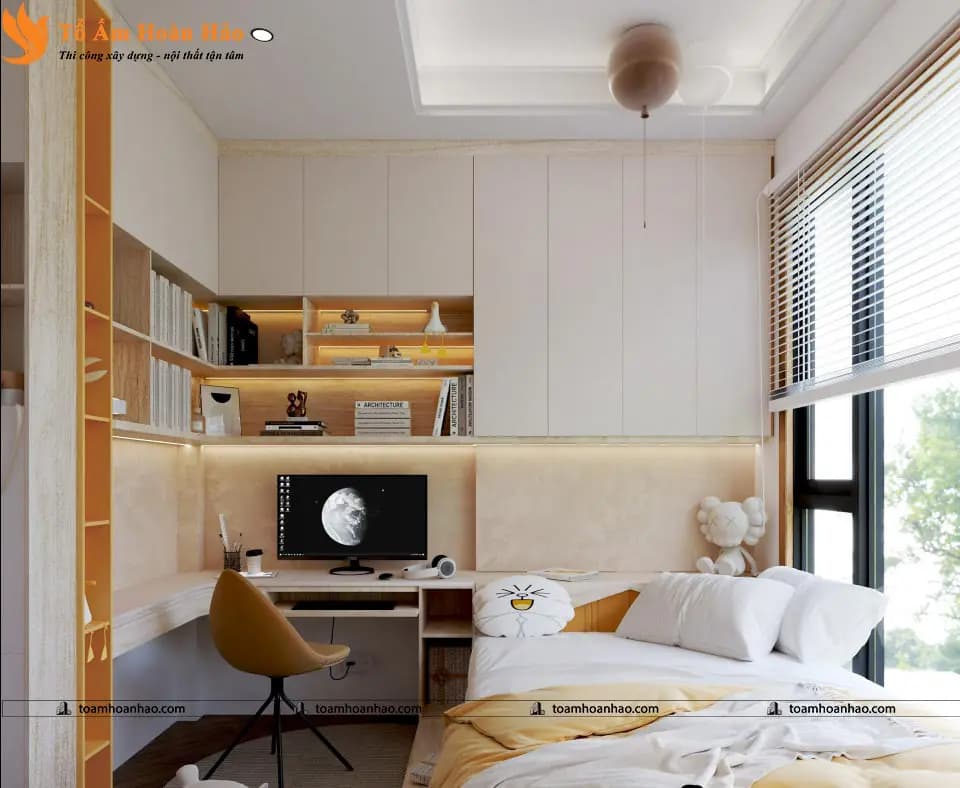 Phối cảnh 16 – THI CÔNG VÀ THIẾT KẾ NHÀ PHỐ, BIỆT THỰ 2 TẦNG – TP.HỒ CHÍ MINH DIỆN TÍCH 10mX19m
