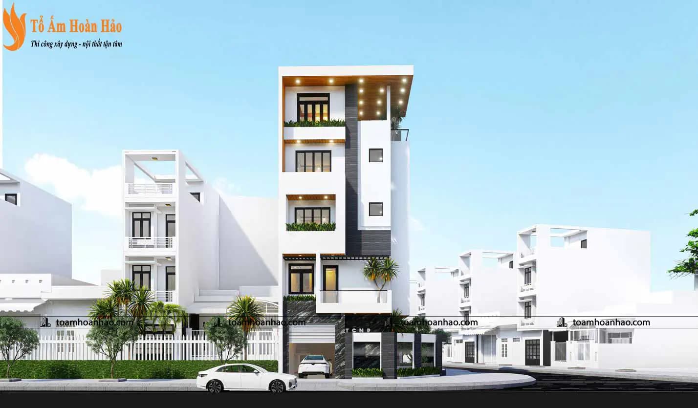THI CÔNG THIẾT KẾ NHÀ PHỐ – THÀNH PHỐ HỒ CHÍ MINH 6.3Mx11.72M, 5 TẦNG HIỆN ĐẠI
