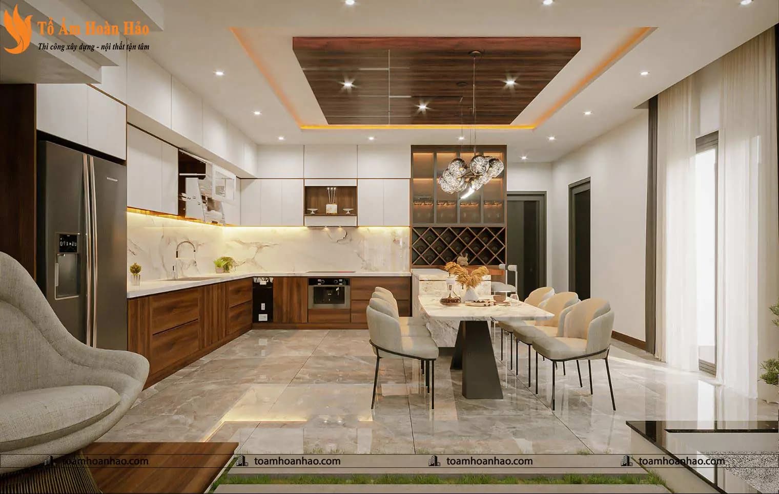 Phối cảnh 11 – THIẾT KẾ NHÀ PHỐ, BIỆT THỰ 3 TẦNG – TP. HỒ CHÍ MINH 5mX15m KHIẾN BẠN PHẢI NGỠ NGÀNG