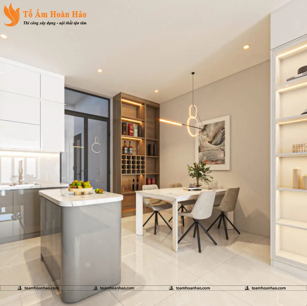 Phối cảnh 10 – TỔNG HỢP 40+ MẪU TỦ BẾP TIỆN NGHI “VẠN NGƯỜI MÊ” – ĐỪNG BỎ LỠ XU HƯỚNG MỚI NHẤT NĂM 2023