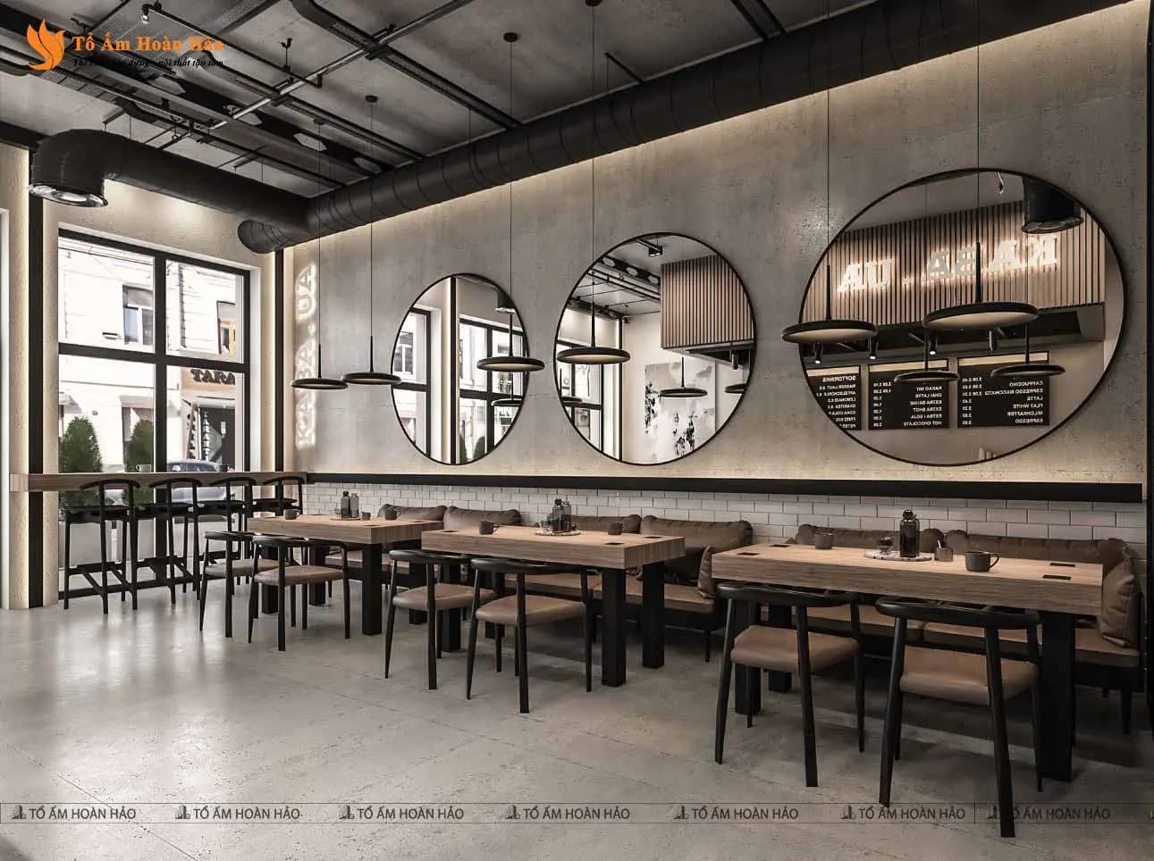 Chi tiết thiết kế nội thất bên trong quán – KABA COFFEE – THIẾT KẾ QUÁN CÀ PHÊ 260M2 PHONG CÁCH INDUSTRIAL HIỆN ĐẠI XU HƯỚNG 2023