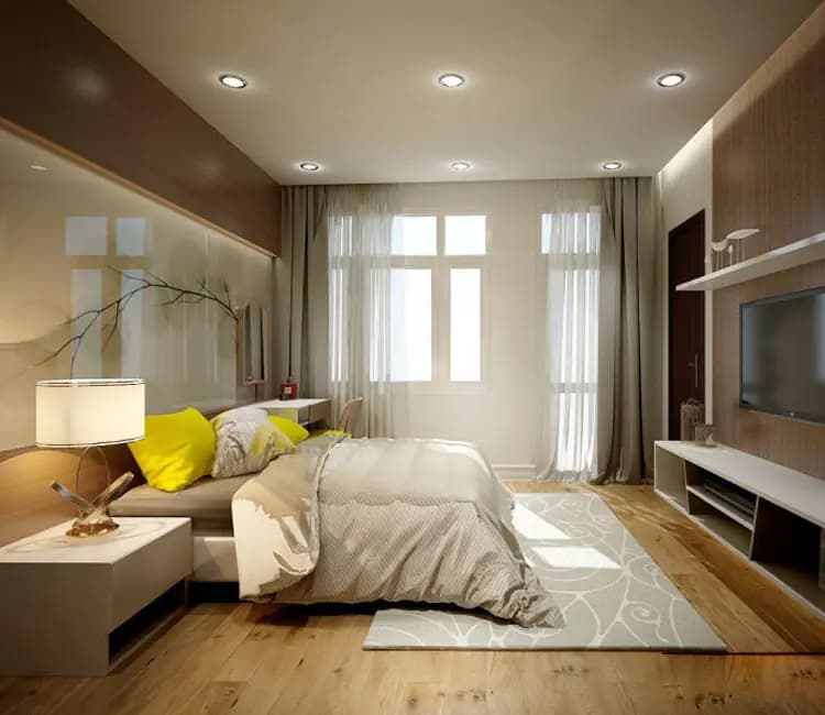 Vật liệu ấm áp – Nội thất chung cư 115m2 Times City – Chị Hảo