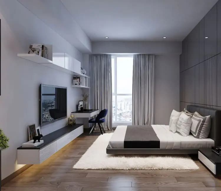 Vật liệu ấm áp – Nội thất chung cư Ecopark 92m2